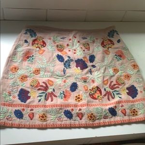 cute zip skirt!! floral pattern.